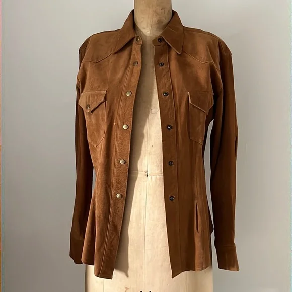 Vintage 1980’s Leather Shirt/Jacket - Picture 4 of 16